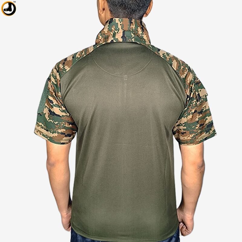 Indian Army New Pattern Half Sleeves Tactical T-Shirt - Image 3
