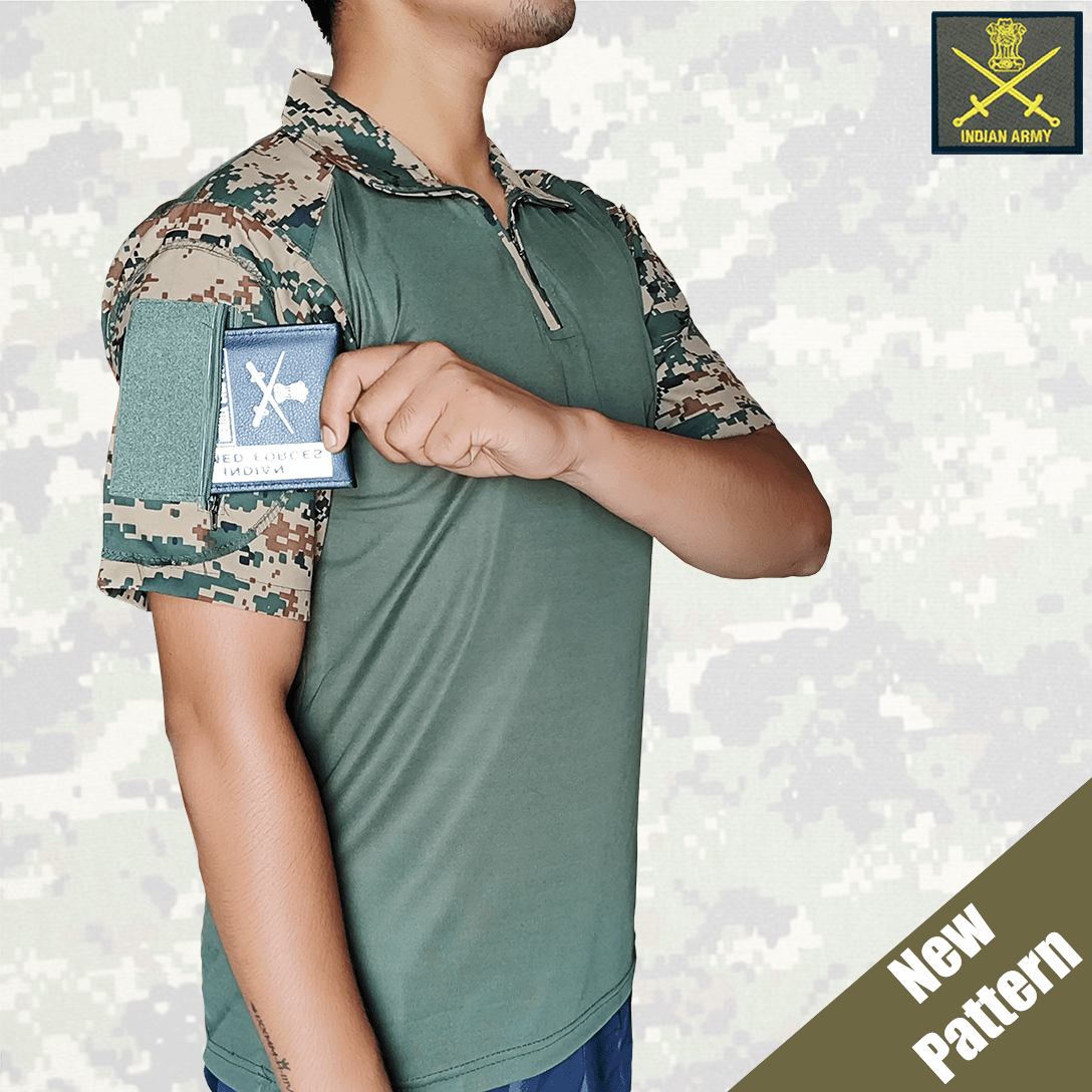 Indian Army New Pattern Half Sleeves Tactical T-Shirt - Online Army Store