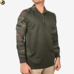 Top Climber Tactical T-Shirt (Olive Green, Combat Sleeves)
