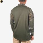 Top Climber Tactical T-Shirt (Olive Green, Combat Sleeves) - Image 3