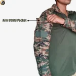 Indian Army New Pattern Full Sleeves Tactical T-Shirt - Image 3