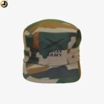 Indian Army Camouflage Flat-Top Cap – Embroidered Logo - Image 2