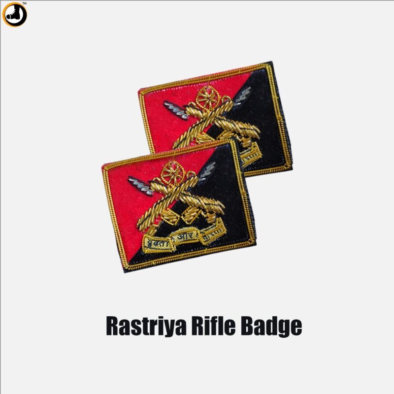 Rastriya Rifles Badge (Zari Work) - Image 2