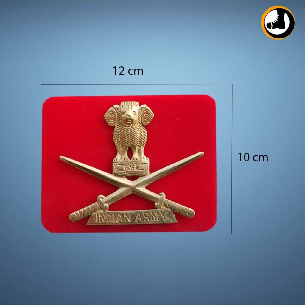 Indian Army Motorcycle Brass Logo - Online Army Store