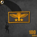 100 Jumps PARA Wings Badge (Rubber) (Size - 6cm X 3cm)