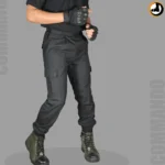 Black Commando Pant (Tailored Fit) (Fabric - Matty 350gsm)