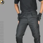 Black Commando Pant (Tailored Fit) (Fabric - Matty 350gsm) - Image 3