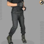 Black Commando Pant (Tailored Fit) (Fabric - Matty 350gsm)