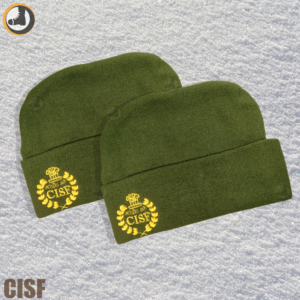 CISF WINTER CAP GREEN WITH LOGO