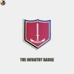 The Infantry Badge (Size - 4cm X 3.5cm) - Image 2