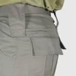 Olive Green Triple stitch 6 Pocket Tactical Pant - Image 5