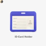 Transparent horizontal ID card holder (Blue) - Image 2