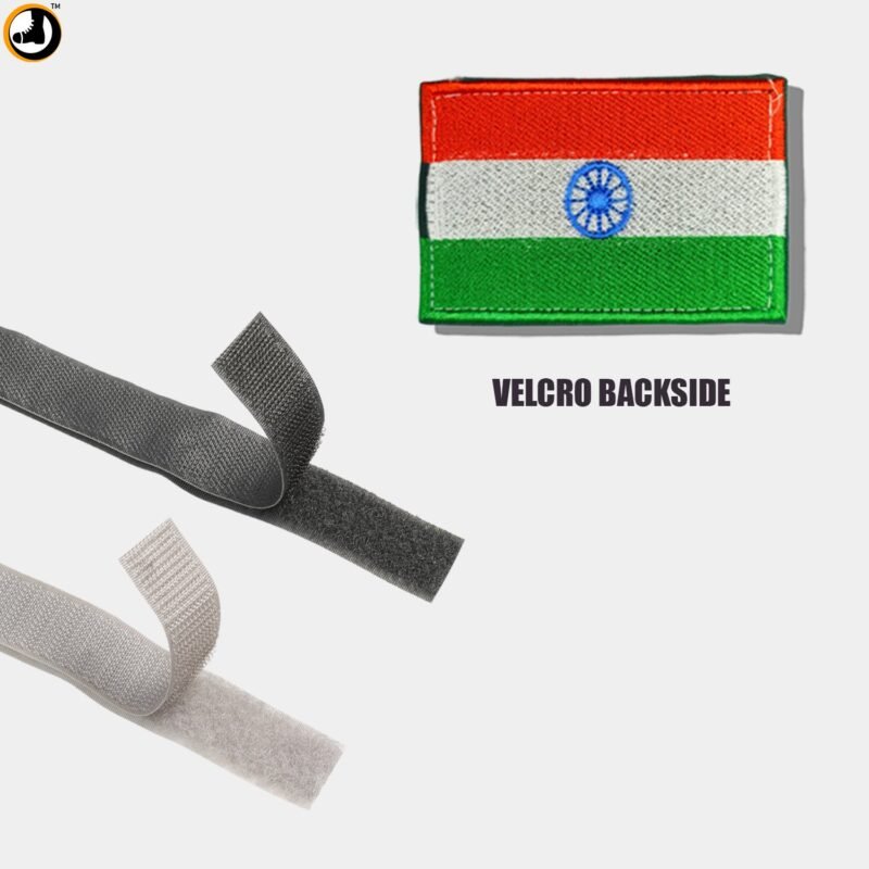 Indian Flag Patch (Embroidery) (Size - 7.5cm X 5cm) - Image 3