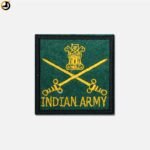Indian Army Patch (Embroidery) (Size - 6cm X 6cm)