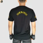 Black Commando T-Shirt (Round Neck) - Image 5