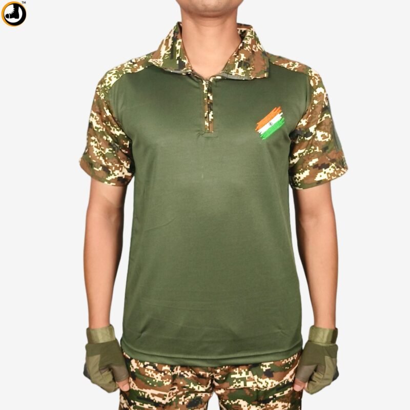CRPF New Pattern Half Sleeves Tac T-Shirt - Image 3