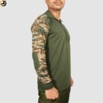 Indian Army New Pattern Full Sleeves T-Shirt (With OG Mix)