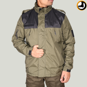 OG AND BLACK LONG POCKET JACKET1454