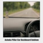 Double-Sided Ashoka Pillar Car Dashboard Emblem - Image 2