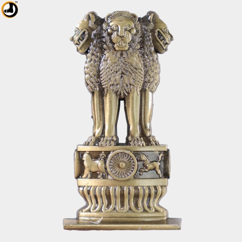 Double-Sided Ashoka Pillar Car Dashboard Emblem - Image 3
