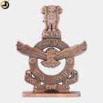 Double-Sided Indian Air Force Car Dashboard Emblem – Bronze Finish - Image 3