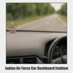 Double-Sided Indian Air Force Car Dashboard Emblem – Bronze Finish - Image 2