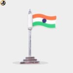 Indian National Flag Car Dashboard Emblem – Rubber Flags