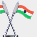 Double Indian National Flag Car Dashboard Emblem – Rubber Flags - Image 3