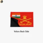 Good Quality Red Indian Army Patch with Indian Flag (Rectangular) - Image 2
