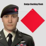 Badge Backing Flash (Cloth of Cap Badge)