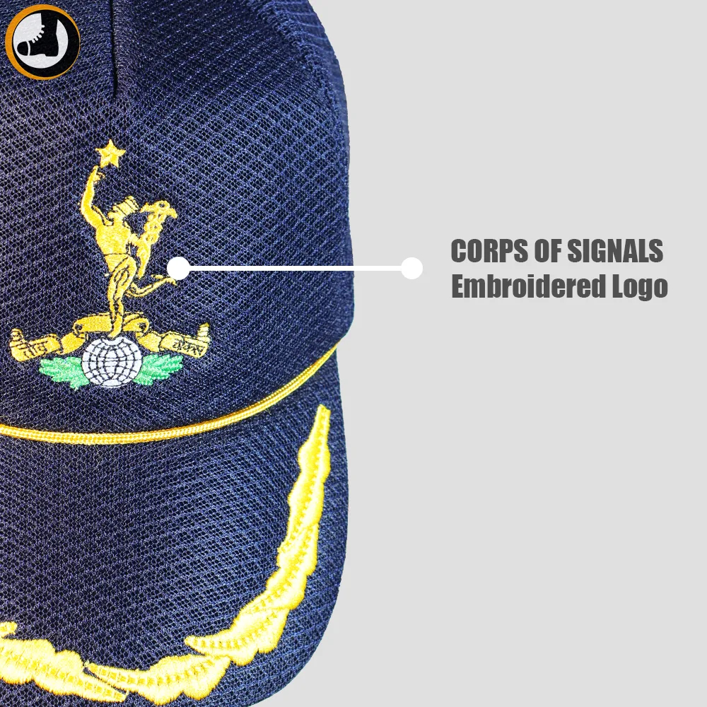 Corps of Signals Regimental P-Cap with front Leaves - Image 3