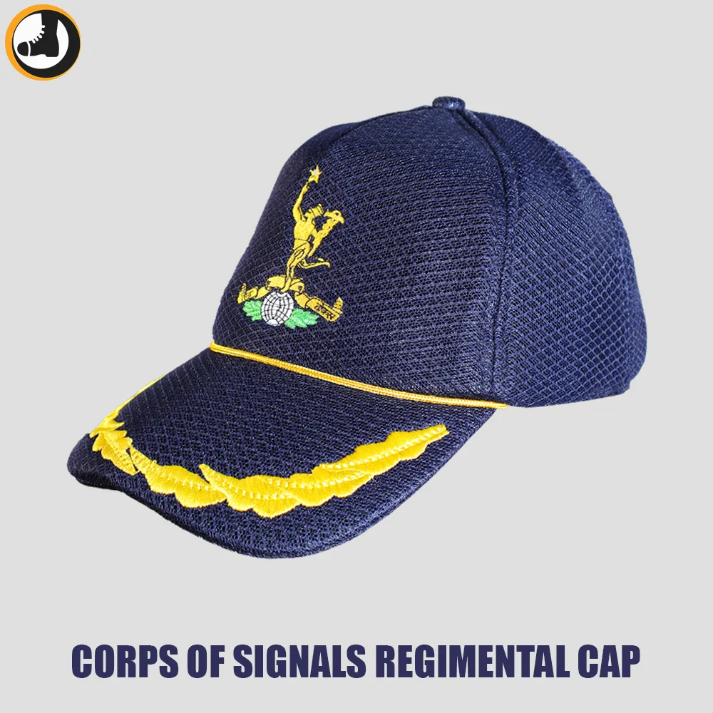 Corps of Signals Regimental P-Cap with front Leaves - Image 1
