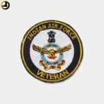 Indian Air Force Veteran Round Patch (embroidery)