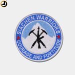 Siachen Warriors Velcro Patch (Embroidery) (Size - 8cm)