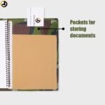 Tactical Camo Diary Cover with Removable Inner Notebook (Size - 24cm X 18cm) - Image 8