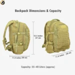 Ranger Tactical Bag (Olive Green) with Secure Rear Laptop Compartment - Image 11