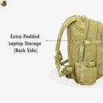 Ranger Tactical Bag (Olive Green) with Secure Rear Laptop Compartment - Image 12