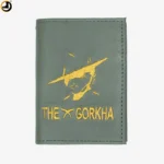 The Gorkha Card Holder - Genuine Leather with Embroidered Logo - Image 2