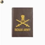 Indian Army Embroidery Leather Card Holder