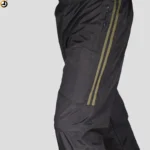 Indian Army Track Pant (Black with Green Strips) with Bottom Zipper (Net Lining) - Image 3