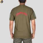 Olive Green T-Shirt with NSG SAG Insignia & Velcro Sleeve Patches - Image 7