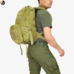 Rider Olive green tactical bag with hidden back safety pocket - Image 2