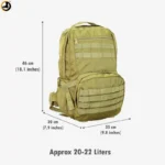 Rider Olive green tactical bag with hidden back safety pocket - Image 7