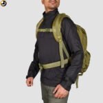 Rider Olive green tactical bag with hidden back safety pocket - Image 3