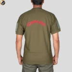 Olive Green T-Shirt with NSG SAG Insignia & Velcro Sleeve Patches - Image 7