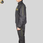 Indian Army Tracksuit (Black with Green Strips) with Bottom Zipper - Image 7