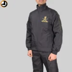 Indian Army Tracksuit (Black with Green Strips) with Bottom Zipper - Image 12
