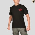 Black T-Shirt with NSG SAG Insignia & Velcro Sleeve Patches