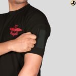 Black T-Shirt with NSG SAG Insignia & Velcro Sleeve Patches - Image 4