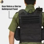 Black Tactical Utility Vest with Shoulder Pouch – Premium Quality - Image 5